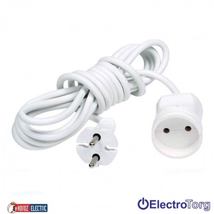 купить купить Удлинитель одинарный 5м Horoz Electric  
