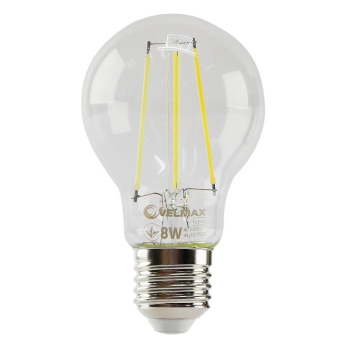 купить купить LED лампа V-Filament-A60 8W E27 4100K 800Lm VELMAX (Велмакс)  