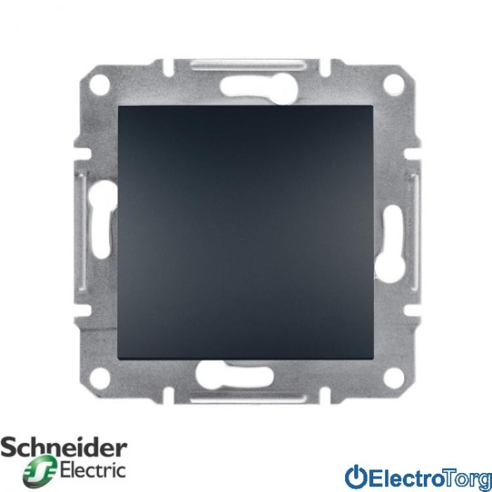 Выключатель одноклавишный антрацит IP44 Asfora Schneider Electric (Шнайдер Электрик)