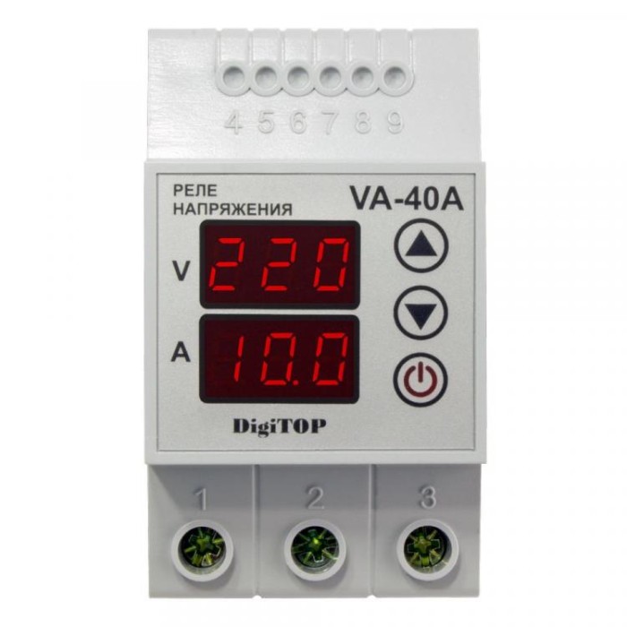 купить купить Реле напряжения с контролем тока DigiTOP VA-40A  