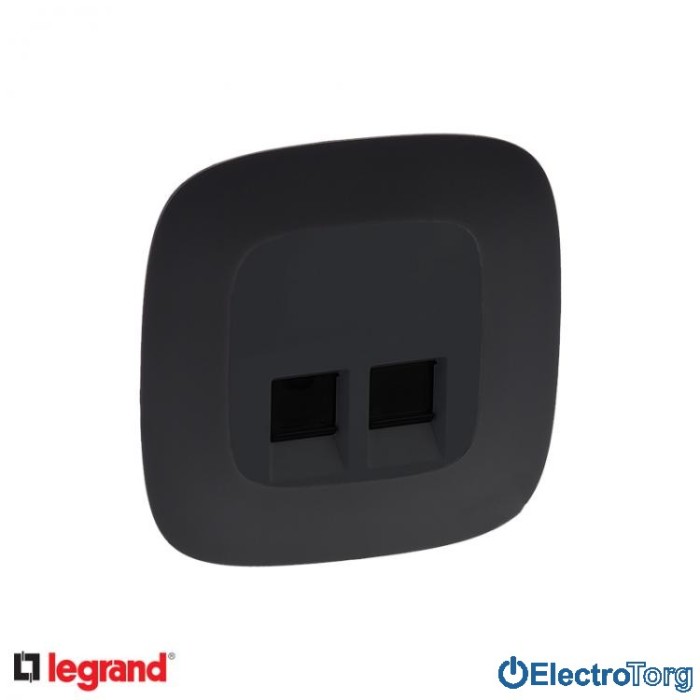 купить купить Розетка компьютерная RJ45 6 UTP двойная в сборе Valena ALLURE Legrand  