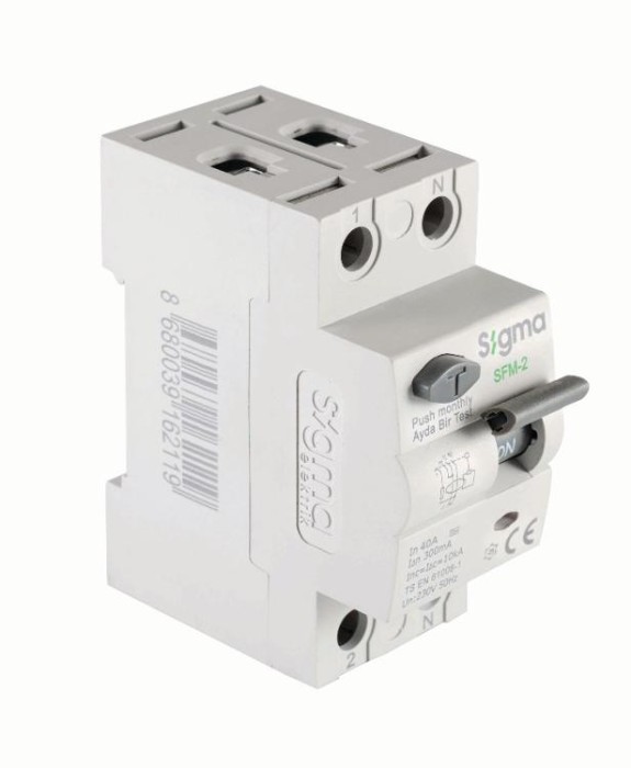 Диф. реле (ПЗВ) SIGMA 10кА, 2Р, 30мА, 25А &amp;quot;А&amp;quot; (SFM2025030)