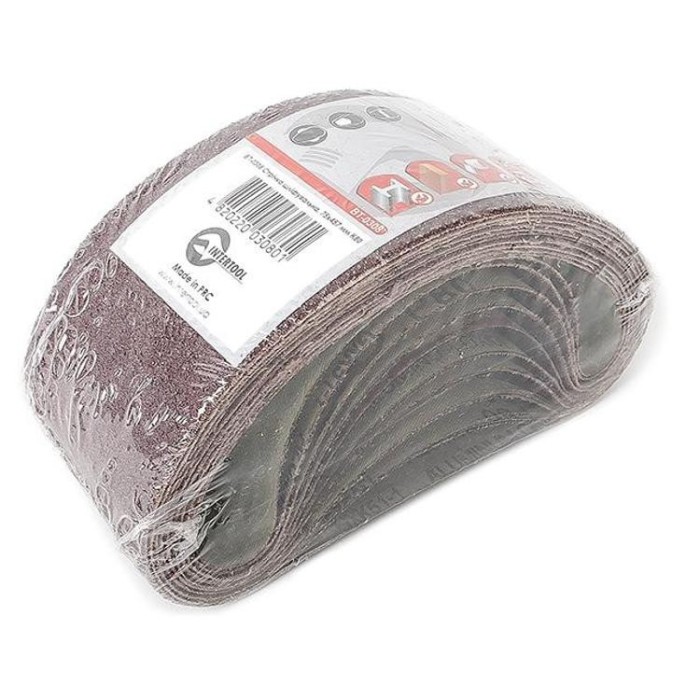 купить купить Лента шлифовальная 75x457 мм, зерно 80, уп. 10 шт. INTERTOOL BT-0308  