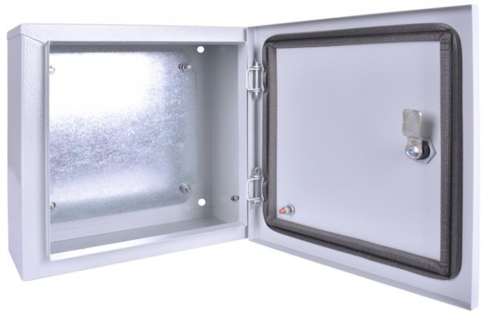 Корпус металевий e.mbox.stand.p.30.30.15 IP54 з монтажною панеллю (300x300x150) E.NEXT