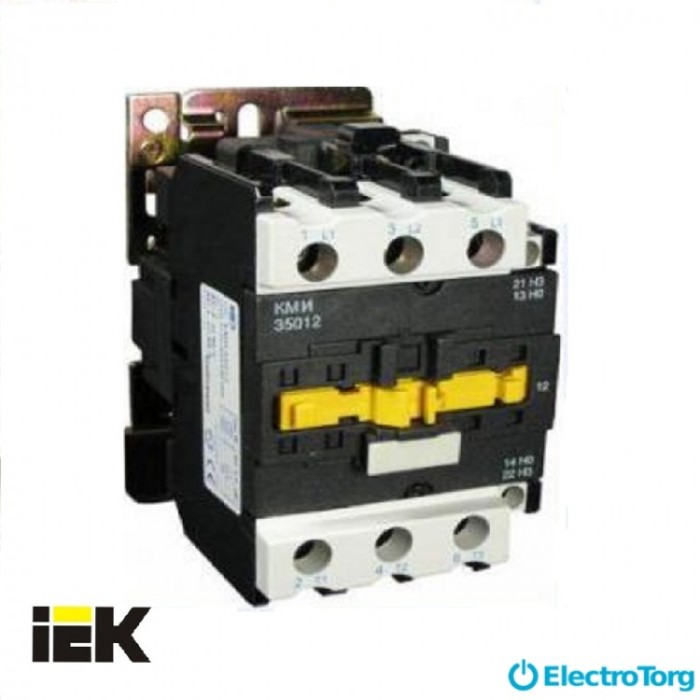 купить купить Контактор КМИ-35012 50А 380В/АС3 1з+1р (НО+НЗ) ИЭК (IEK)  