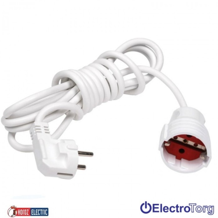 купить купить Удлинитель одинарный 3м.с заземлением Horoz Electric  