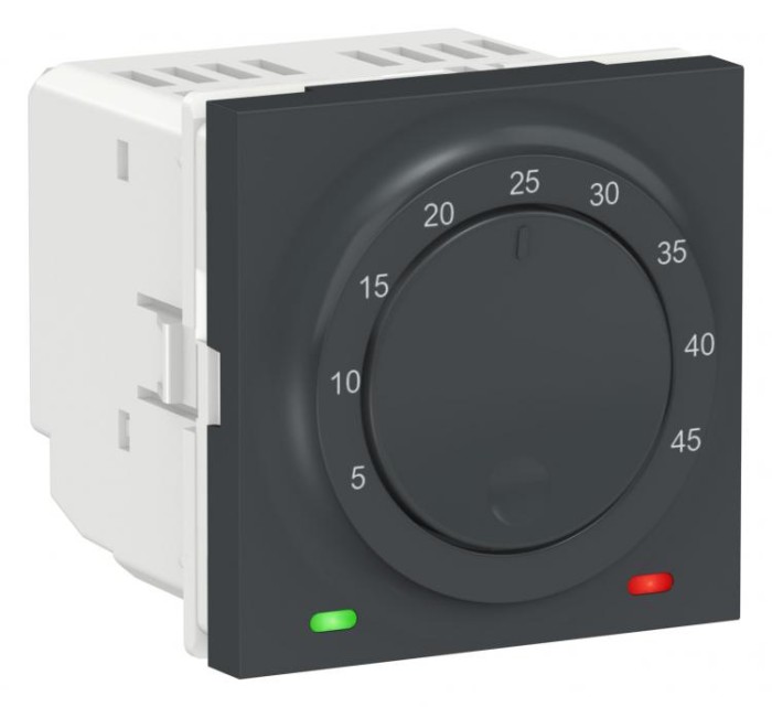 купить купить Термостат теплого пола 10А антрацит Unica New Schneider Electric (Шнайдер Электрик)  
