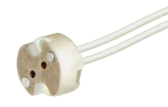 Патрон G5,3 кераміка 4А, 250В, провода 15 см