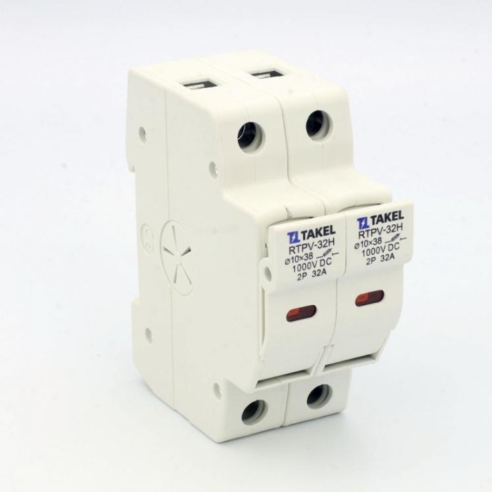 Тримач плавкого запобіжника RTPV-32H 10x38 2Р 32А DC 1000В TAKEL