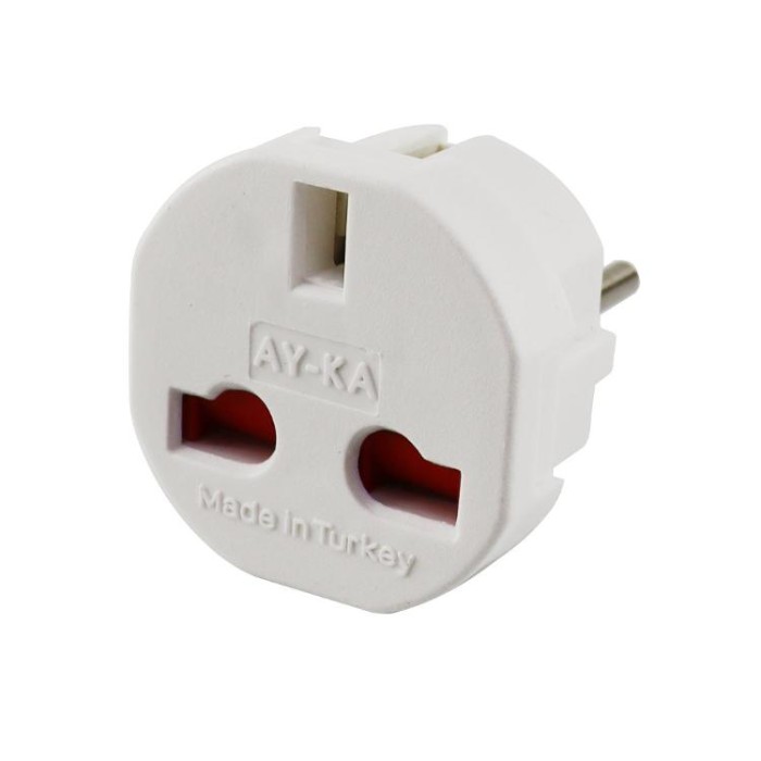 купить купить Адаптер&amp;quot;американка&amp;quot; 13А, белый, AY-KA  