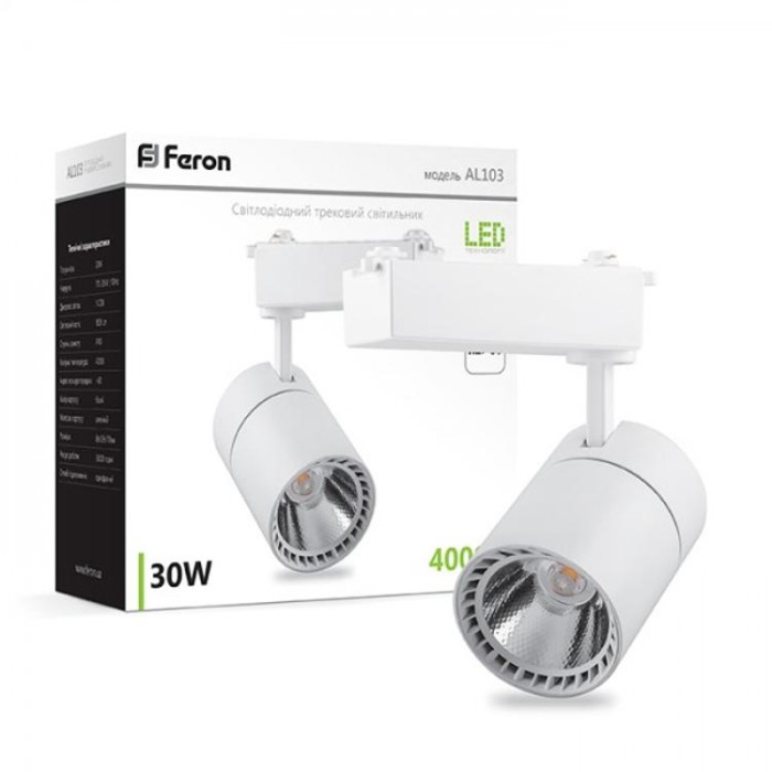 купить купить Трековый светильник Feron AL103 30W 6500К белый  