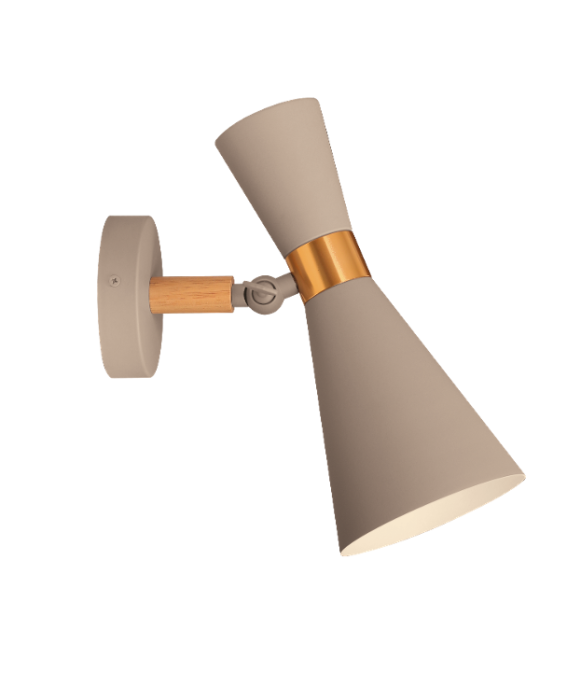 Світильник VELMAX V-WL-TRUMPET-Gr-Wh max 60W, E27, 220V