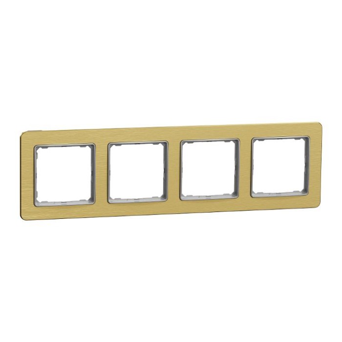 купить купить Рамка 4-постова  Матове золото Sedna Elements Schneider Electric  