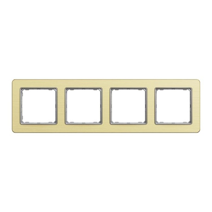 Рамка 4-постова  Матове золото Sedna Elements Schneider Electric