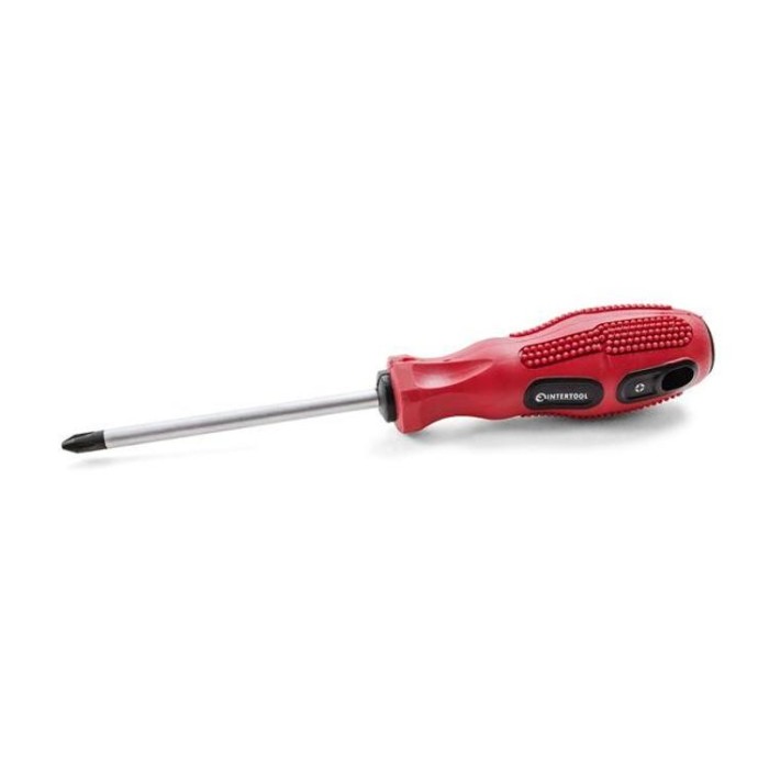 купить купить Отвертка крестовая PH2x100 мм. INTERTOOL VT-3143  