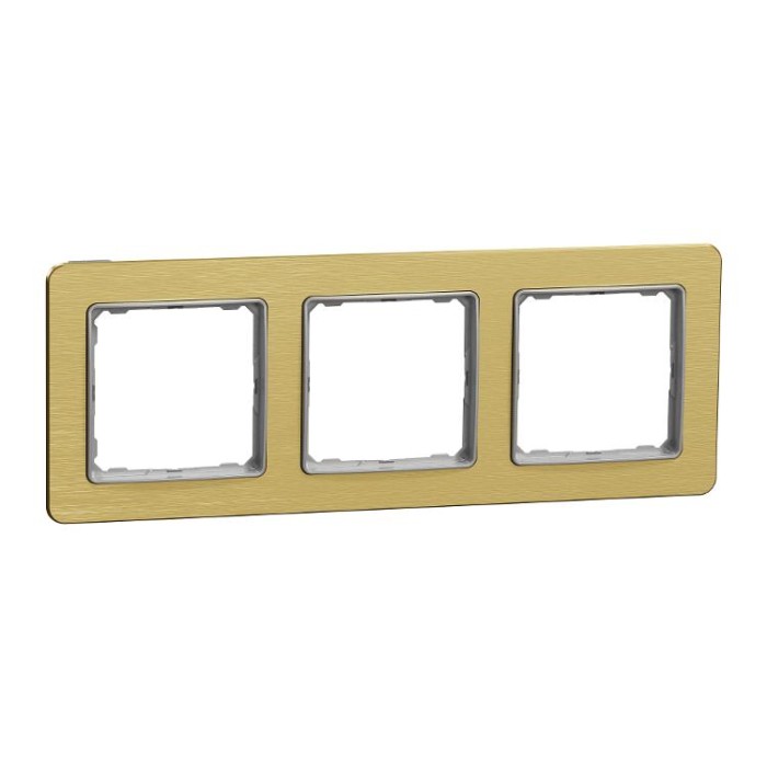 купить купить Рамка 3-постова  Матове золото Sedna Elements Schneider Electric  
