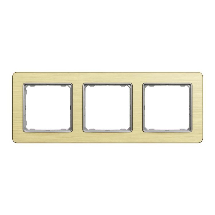 Рамка 3-постова  Матове золото Sedna Elements Schneider Electric