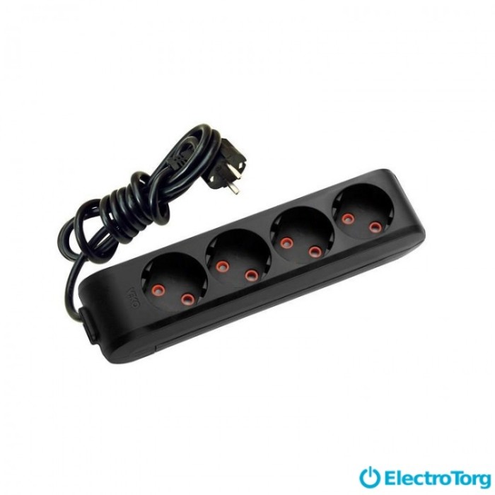 купить купить VI KO УДЛИНИТЕЛИ MULTI-LET ЧЕРНЫЙ 4 гнезда 3м  