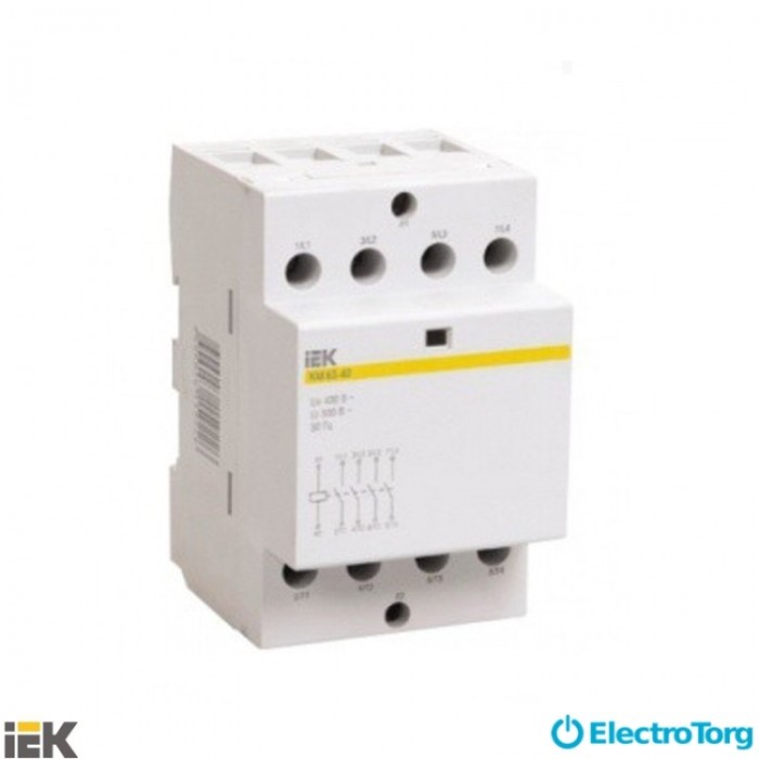 купить купить Контактор модульный КМ63-40 AC/DC ИЭК (IEK)  