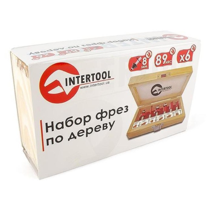 купить купить Набор фрез по дереву 6 ед. INTERTOOL HT-0072  