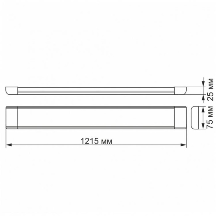 купить купить LED светильник линейный 54W 1,2М 5000K VIDEX  