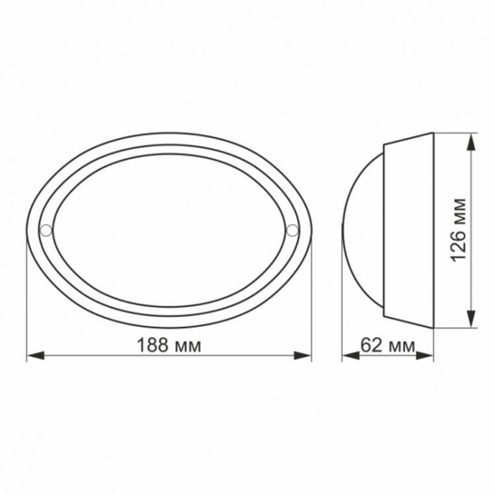 купить купить LED светильник IP65 овальный 12W 5000K белый сенсорный VIDEX  