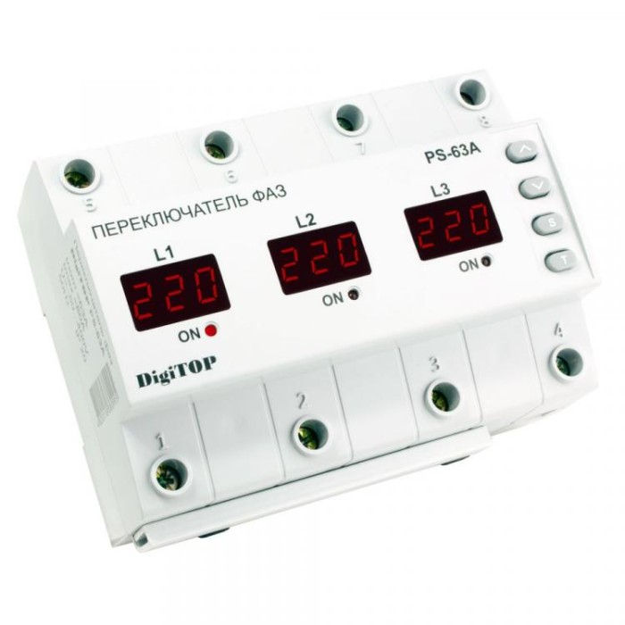 купить купить Переключатель фаз DigiTOP PS-63A  