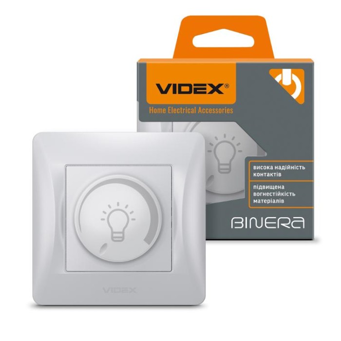 купить купить Димер LED 200Вт срібний шовк VIDEX BINERA  