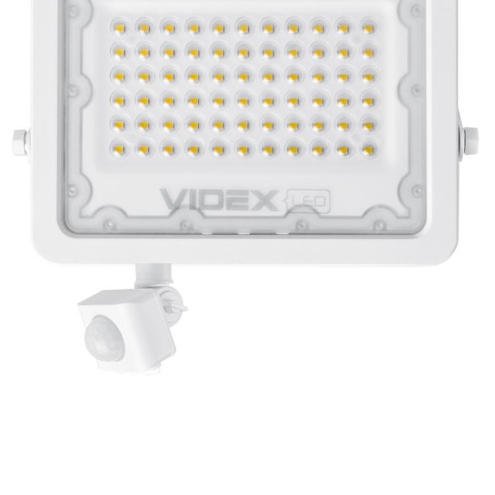 купить купить LED прожектор VIDEX F2e 50W 5000K з датчиком руху та освітленості  