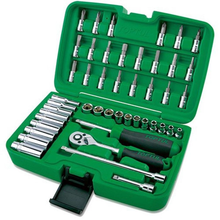 Профессиональный набор инструмента TOPTUL 1/4&amp;quot; 46ед. GCAI4601