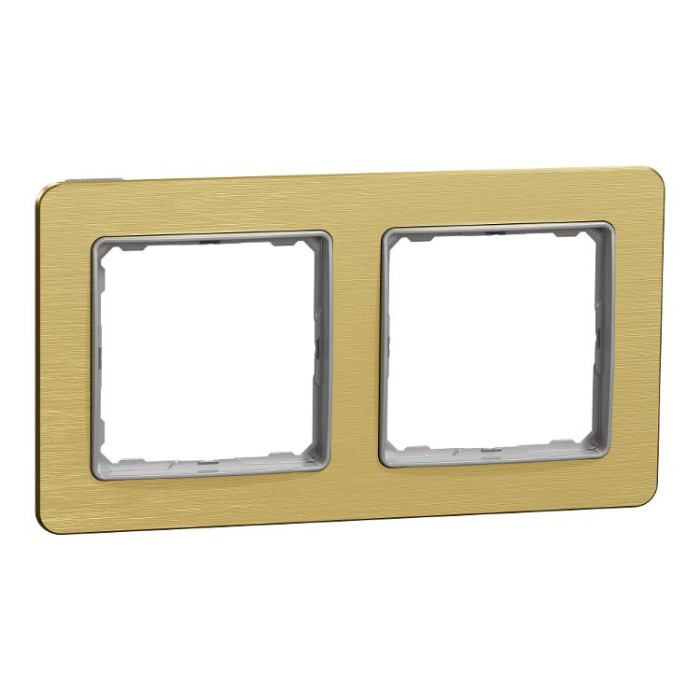 купить купить Рамка 2-постова  Матове золото Sedna Elements Schneider Electric  