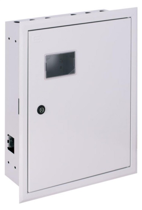 Корпус обліку металевий e.mbox.pro.w.f3.27 IP31 вбудований під 3ф лічильник, 27 модулів E.NEXT