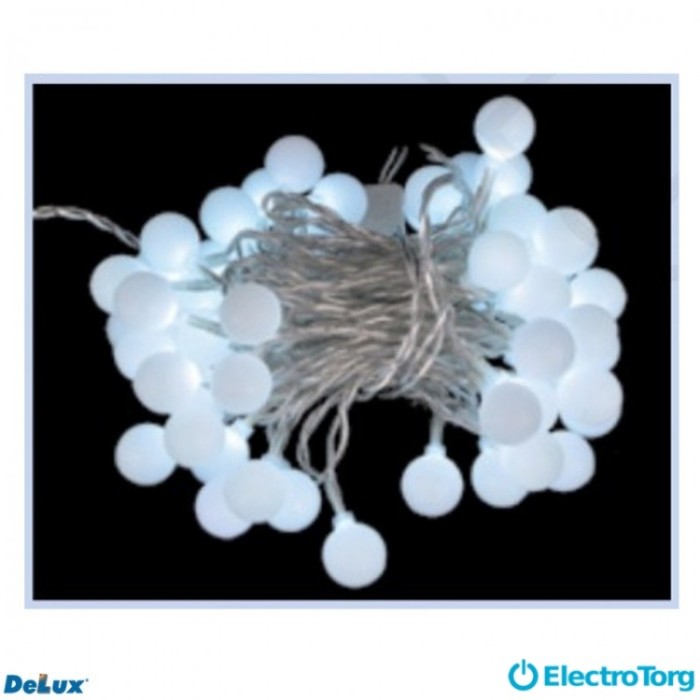 купить купить Гирлянда внутренняя WHITE BALL 30LED 4.4m IP20 DELUX  