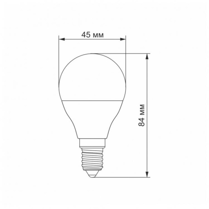 купить купить LED лампа G45e 3.5W E14 3000K VIDEX  