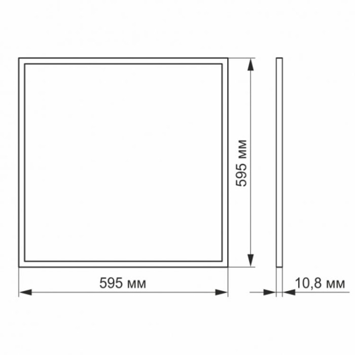 купить купить LED панель 40W 6200K Антибликовая (UGR&lt;19) VIDEX  