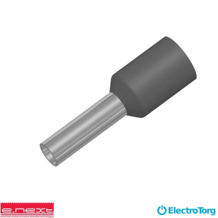 купить купить Изолированный наконечник втулочный e.terminal.stand.e0508.grey 0.5 кв.мм, серый E-NEXT  