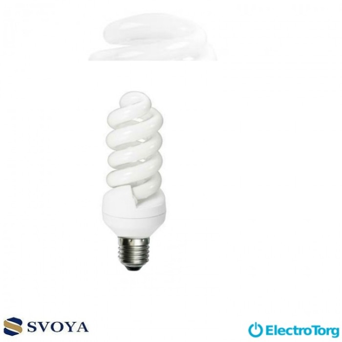 купить купить Mini Full Spiral 18W 4100K, E27 Svoya  