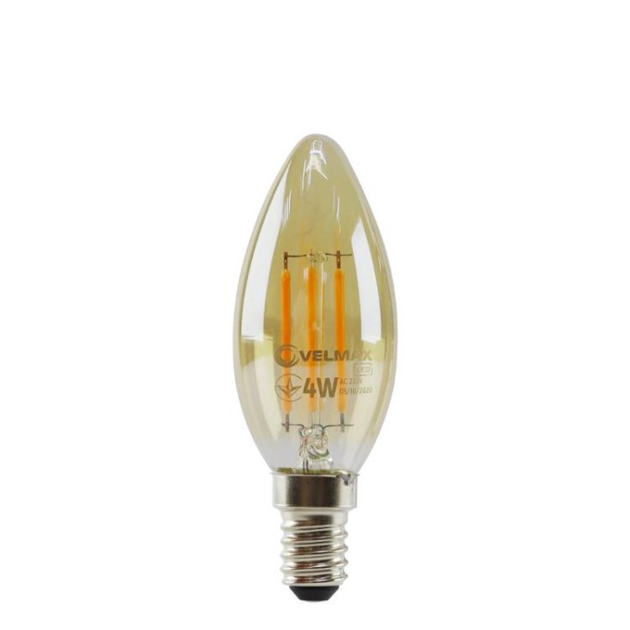 купить купить LED лампа V-Filament-Amber-C37 4W E14 2200K 400Lm VELMAX (Велмакс)  