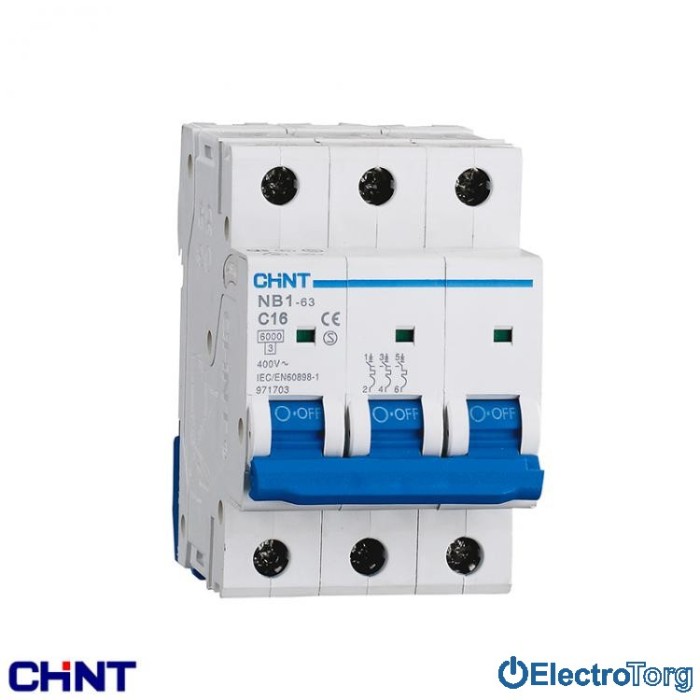 купить купить Автоматический выключатель NB1-63 3P 6kA C 40A CHINT  