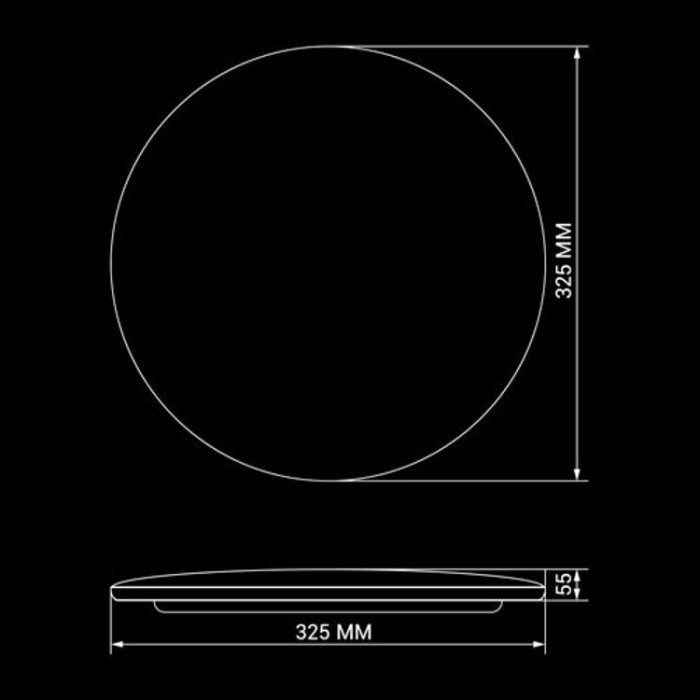 купить купить Светильник светодиодный OEM DL-R101-24-4 4500K 24Вт без д/у  