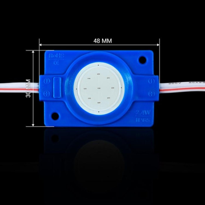 купить купить Светодиодный модуль BRT COB 2.4W круглый BLUE, 12В, IP65 синий  