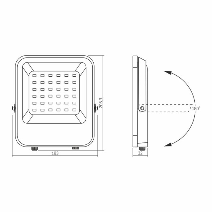 купить купить LED прожектор VIDEX 50W RGB 220V  