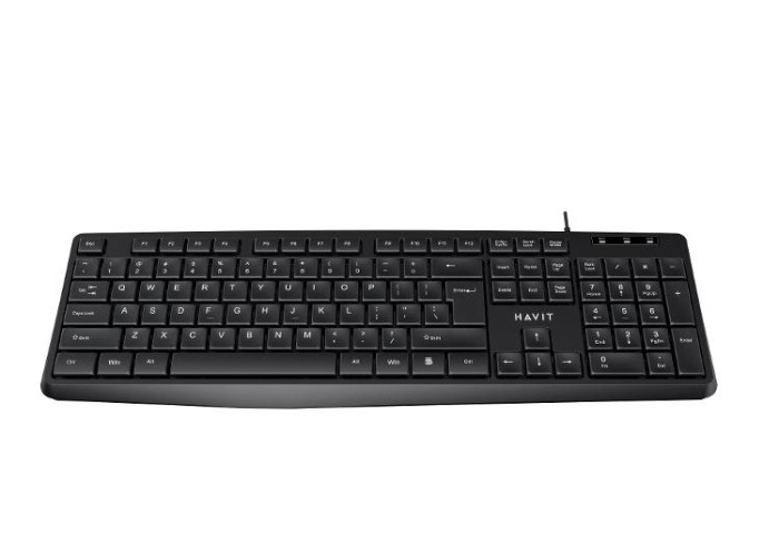 купить купить Дротова клавіатура HAVIT HV-KB2006 USB Black  