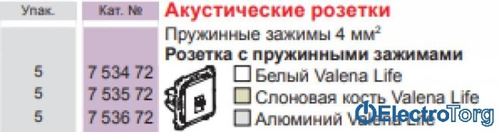 купить купить Механизм аудио розетки одинарной слоновая кость Valena LIFE Legrand  