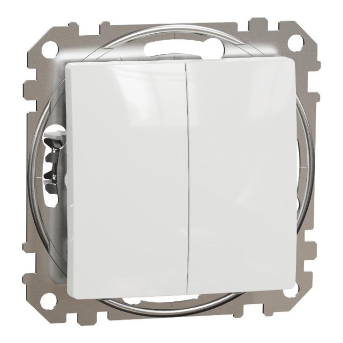 купить купить Двоклавішний вимикач Білий Sedna Design Schneider Electric  