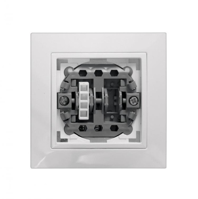 Выключатель двухклавишный c подсветкой Элегант MARSHEL