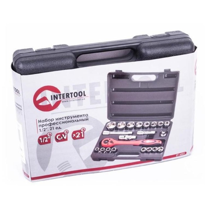 купить купить Профессиональный набор инструмента 21 ед. INTERTOOL ET-6021  