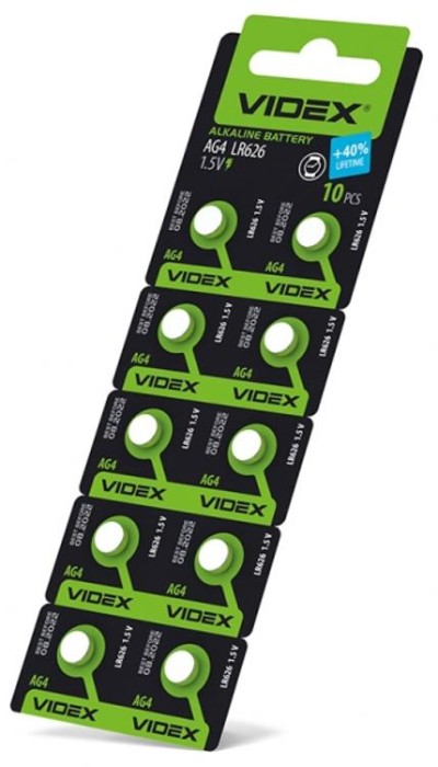 купить купить Батарейка годинникова Videx AG 4/LR626 BLISTER CARD 10 шт  