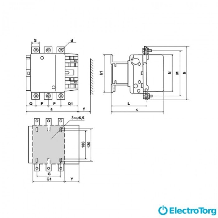 купить купить Контактор КТИ-5150 150А 220В/АС3 ИЭК(IEK)  
