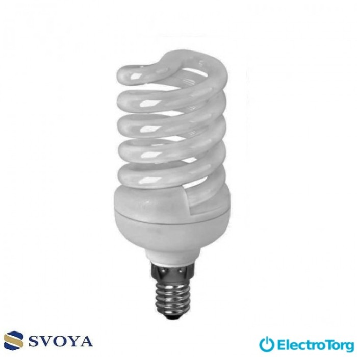 купить купить Mini Full Spiral 18W 2700K, E14 Svoya  